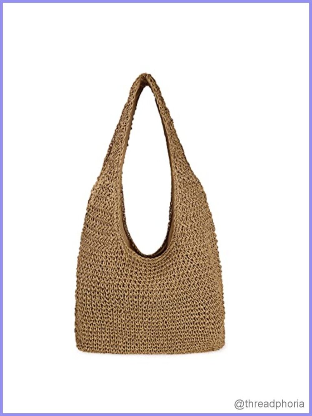 Large Handwoven Straw Beach Tote Bag for Women Summer Shoulder Bag